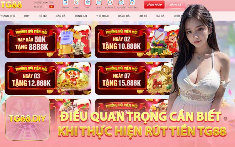 Điều Quan Trọng Cần Biết Khi Thực Hiện Rút Tiền TG88